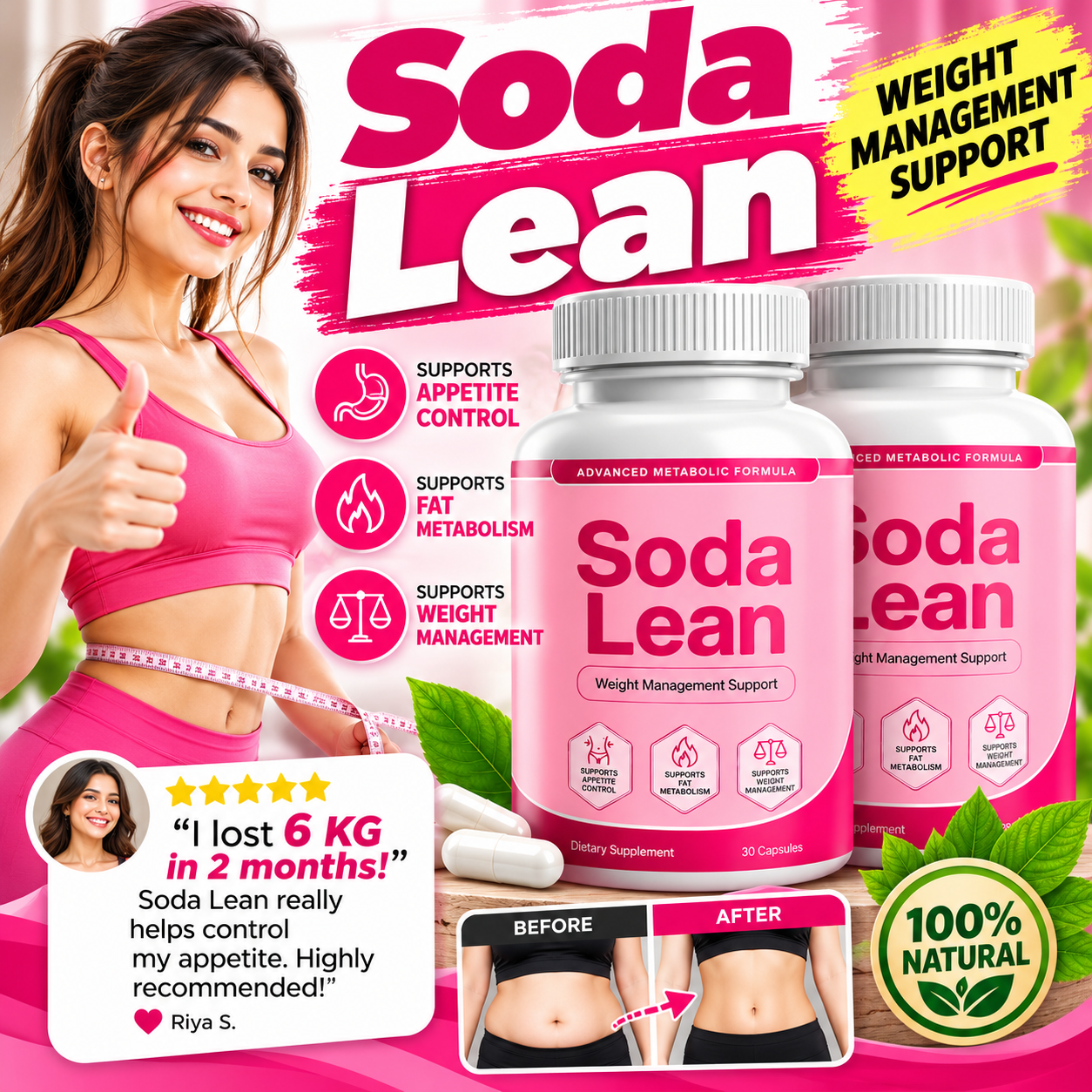 SodaLean official formula, weight management support